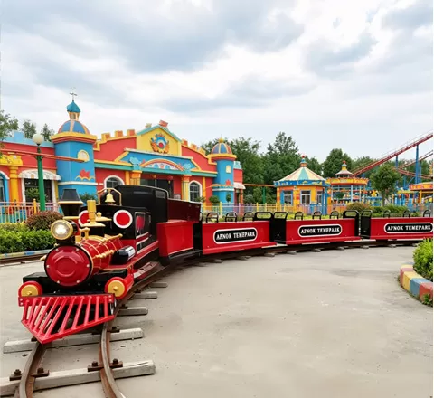 company of amusement park train