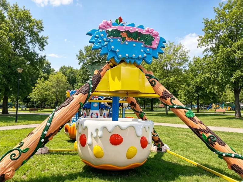 Dinosaur-Themed Pendulum Ride