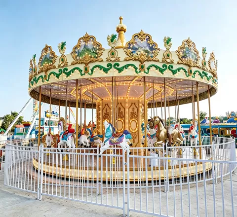 double decker merry go round