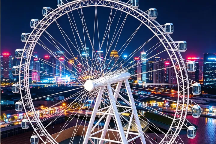 Features of ﻿﻿56-Meter Suspended Ferris Wheel