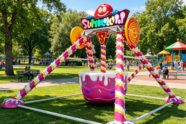 Features of Candy-Themed Pendulum Ride
