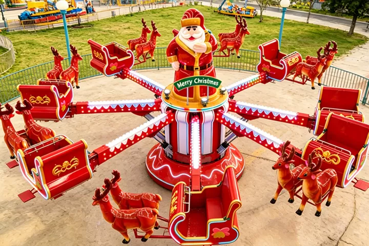 Features of ﻿Christmas-Themed Self-Control Plane Ride