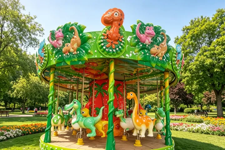 Features of ﻿Dinosaur Carousel