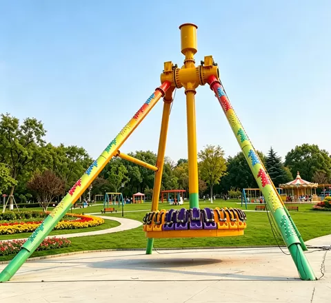 pendulum swing amusement ride video